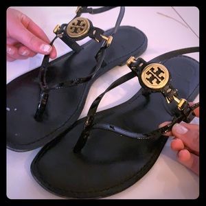Black Tory Burch sandals!